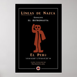 Nazca Geoglyphs-Astronaut Poster