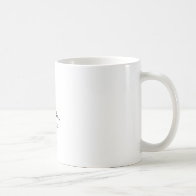 Nazca Hummingbird Geoglyph Newsprint Kaffeetasse (Rechts)