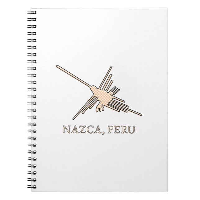 Nazca Hummingbird Geoglyph Newsprint Notizblock (Vorderseite)