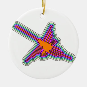 Nazca Kolibri Peru Zeichnung Keramik Ornament