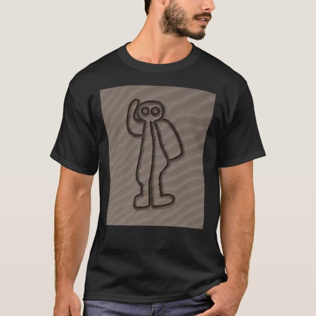 NAZCA LINES ASTRONAUT NAZCA LINIEN ART Geoglyphen T-Shirt (Vorderseite)