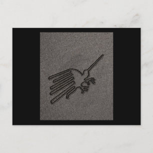NAZCA LINES BIRD NAZCA LINES ART Geoglyphen Antike Postkarte