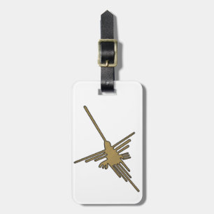 Nazca Lines Hummingbird Imitate Stickerei drucken Gepäckanhänger