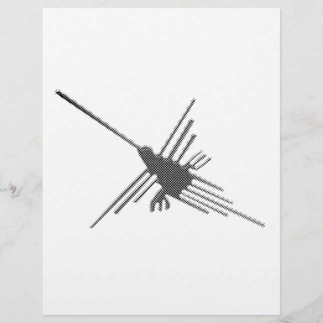 Nazca Lines Hummingbird Newsprint (Vorderseite)