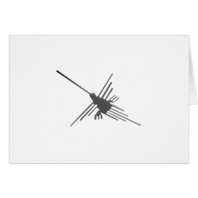 Nazca Lines Hummingbird Newsprint (Vorderseite (Horizontal))