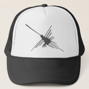 Nazca Lines Hummingbird Newsprint Truckerkappe