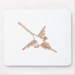 Nazca Lines Hummingbird Sketch Mousepad