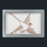 Nazca Lines Hummingbird Sketch Rechteckige Gürtelschnalle<br><div class="desc">Zeichn der berühmten peruanischen Geoglyph aus der Nazca-Wüste. Alle digitalen Bilder.</div>