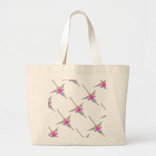 Nazca Lines Hummingbirds - geteerte Version Jumbo Stoffbeutel