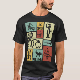 Nazca Lines - Peruanische Geoglyphen - Retro Box A T-Shirt