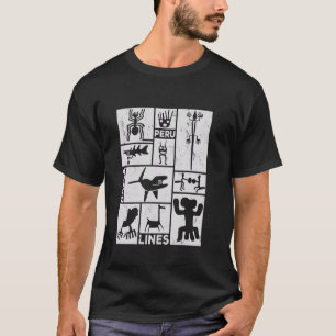 Nazca-Linien Südamerika Antiker Astronaut Peru T-Shirt