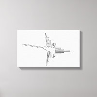 Nazca Peru Vogel altertümliche Geoglyph Symbol Mys