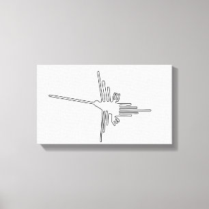 Nazca Peru Vogel altertümliche Geoglyph Symbol Mys Leinwanddruck