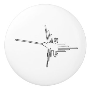 Nazca Peru Vogel altes geoglyph Symbol-Geheimnisen Keramikknauf