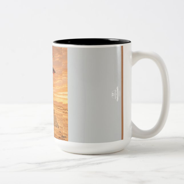 Nazca Spider Zweifarbige Tasse (Rechts)