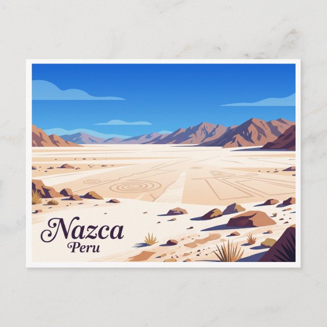 Nazca-Wüste Peru Postkarte (Vorderseite)