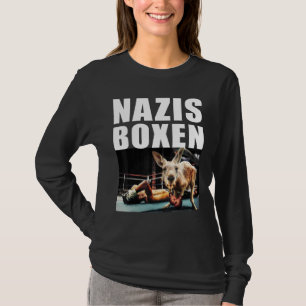 Nazis boxen Demo gegen Recht und Gewalt mit T-Shirt