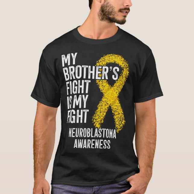 NB Mein Bruder kämpft gegen Neuroblastoma T-Shirt (Vorderseite)