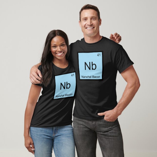 Nb - Narwhal Bacon Chemistry Element Symbol Tee (Unisex)
