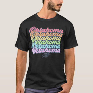 NBA Oklahoma City Thunder Pastel Regenbogen Stolz T-Shirt