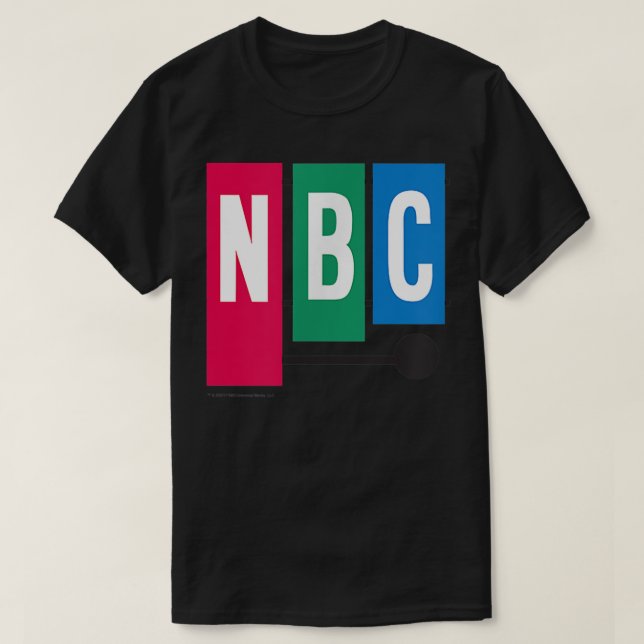 NBC Vintag 1954 Peacock Komfortabel T-Shirt (Design vorne)