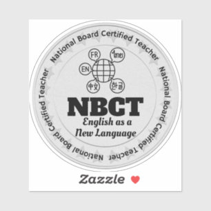 NBCT-Lehrer Englisch als neue Sprache Aufkleber