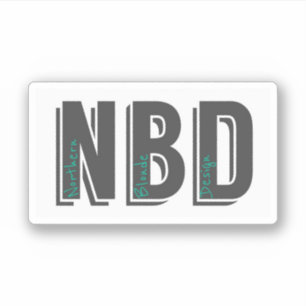 NBD-Logo-Aufkleber Aufkleber
