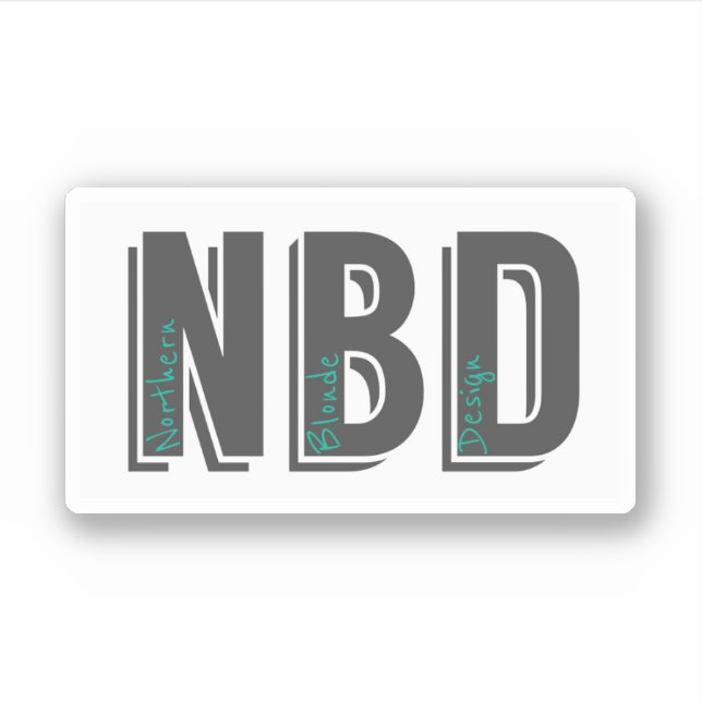 NBD-Logo-Aufkleber Aufkleber (Vorderseite)