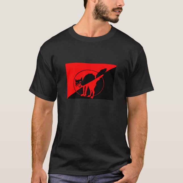 NBH-Katzenschwarzes T T-Shirt (Vorderseite)