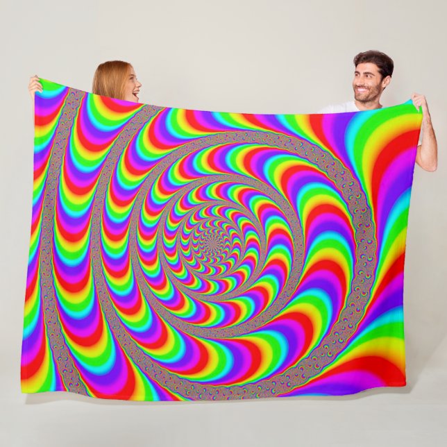 NBK Acid Wheel Psychedelic Trip Fleecedecke (Beispiel)