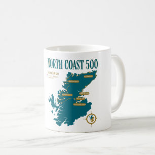 NC500, Scotland Route The North Coast Geschenke Kaffeetasse