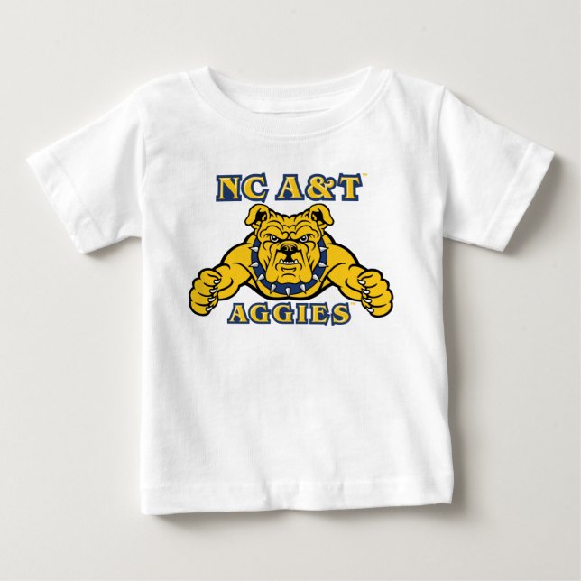 NC A&T Aggies | Aggie Bulldog Baby T-shirt (Vorderseite)