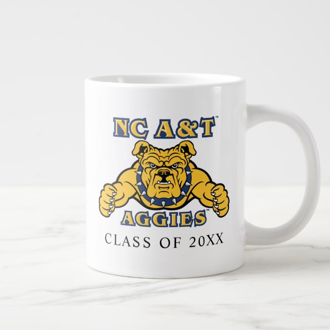 NC A&T Aggies | Aggie Bulldog Jumbo-Tasse (Rechts)