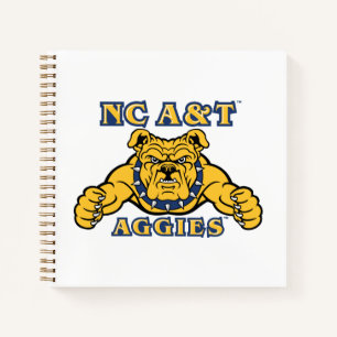 NC A&T Aggies   Aggie Bulldog Notizbuch