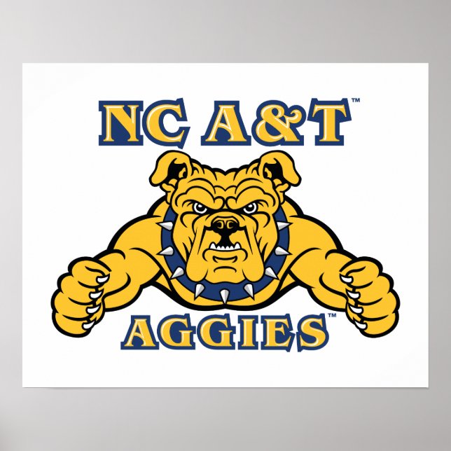 NC A&T Aggies | Aggie Bulldog Poster (Vorne)