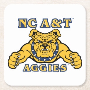 NC A&T Aggies   Aggie Bulldog Rechteckiger Pappuntersetzer