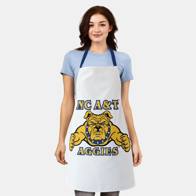 NC A&T Aggies | Aggie Bulldog Schürze (Getragen)