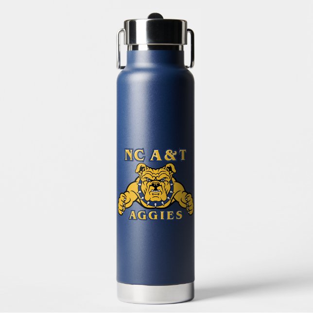 NC A&T Aggies | Aggie Bulldog Trinkflasche (Vorderseite)