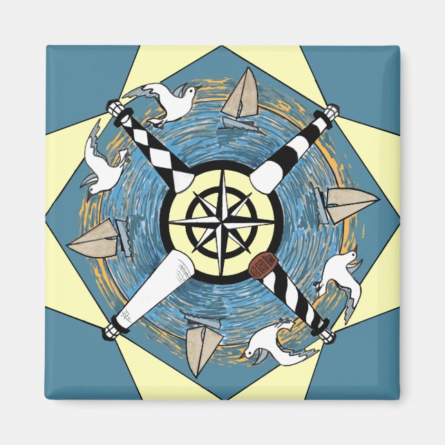 NC Leuchttürme - Magnet (Vorne)