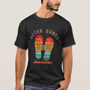 Nc obx Retro Beach Familienurlaub Außenbanks Fli T-Shirt