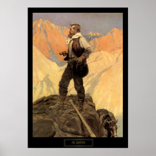 NC Wyeth Historienbild "Der Prospektor" Poster