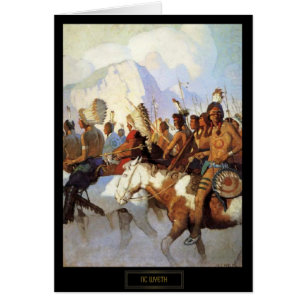 NC Wyeth Historienmalerei Die Kriegspartei