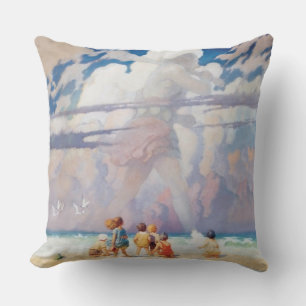 NC Wyeth The Giant Artwork Beach Coastal Kissen