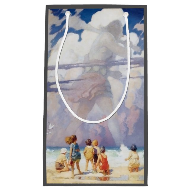 NC Wyeth The Giant Artwork Beach Coastal Kleine Geschenktüte (Vorderseite)