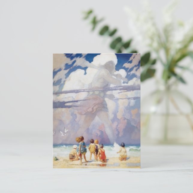 NC Wyeth The Giant Artwork Beach Coastal Postkarte (Stehend Vorderseite)