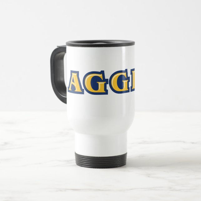 NCA&T Staat University | Aggies Wordmark Reisebecher (Vorderseite Links)