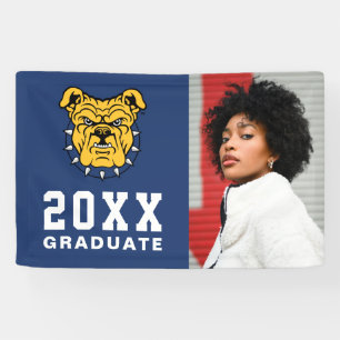 NCA&T Staat University Bulldog Face Banner