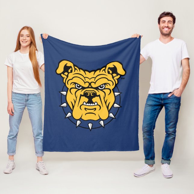 NCA&T Staat University | Bulldog Face Fleecedecke (Beispiel)