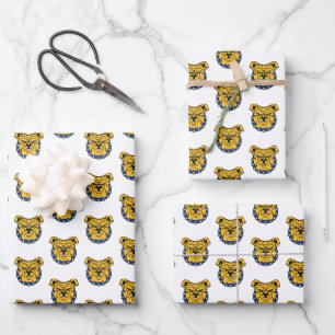 NCA&T Staat University Bulldog Face Geschenkpapier Set