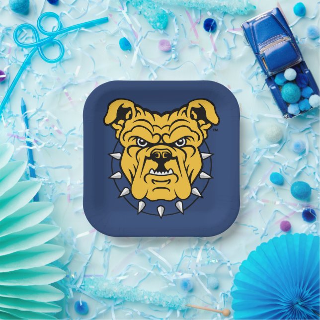 NCA&T Staat University | Bulldog Face Pappteller (Party)